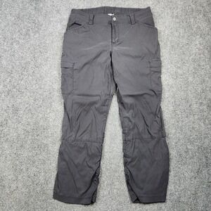 Duluth Trading Dry On The Fly Pants Womens 12 Black Stretch Workwear Outdoor